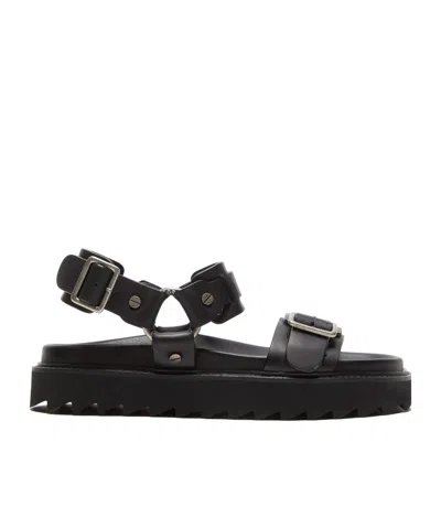 ACNE STUDIOS BUCKLE-FASTENING LEATHER SANDALS