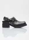 Acne Studios Black Buckle Loafers In Black