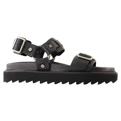 ACNE STUDIOS BUCKLE SANDALS - ACNE STUDIOS - LEATHER - BLACK