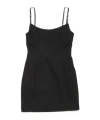 Acne Studios Buckle-strap Mini Dress In Black