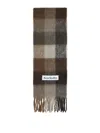 Acne Studios Alpaca Wool Blend Checkered Pattern Scarf In Multi