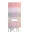 Acne Studios Checked Mohair-blend Scarf In Multi