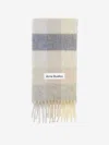 Acne Studios Bufanda Motivo Cuadros In Grey