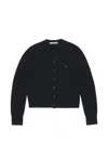 Acne Studios Women's Black Fitted Yak Wool Cardigan