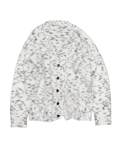 Acne Studios Button Cardigan In White