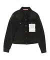Acne Studios Button Denim Jacket In Black