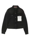 Acne Studios Button Denim Jacket In Blue