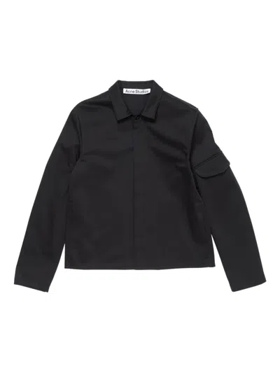 Acne Studios Button-fastening Jacket In Black