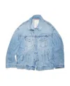 Acne Studios Morris Stonewashed Oversized Jacket In Blue