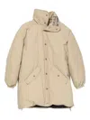 Acne Studios Button Padded Parka In Neutral