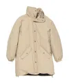 Acne Studios Button Padded Parka In Neutral