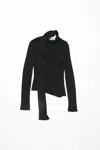 Acne Studios Cut-out Regular Fit Blouse In Black