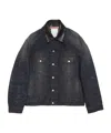 Acne Studios Button-up Denim Jacket In Black
