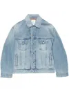 Acne Studios Button-up Denim Jacket In Blue