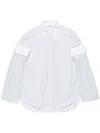 Acne Studios Button-up Layered Shirt In White