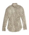 Acne Studios Button-up Printed Shirt In Nude