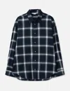 Acne Studios Checked Pattern Button-down Shirt In Blue