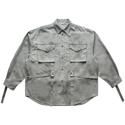 Pre-owned Acne Studios Button Up Shirt 'grey' | Men's Size 54 In Gray