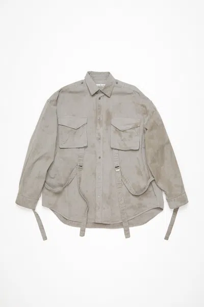 Acne Studios Button-up Shirt In Mid Grey