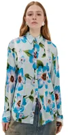Acne Studios Button-up Shirt Multi Blue In Multi Blue