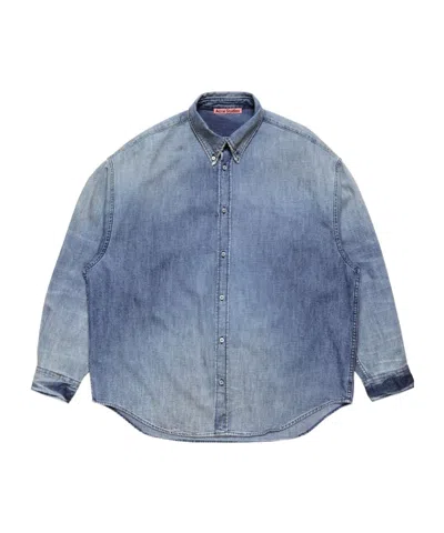 Acne Studios Button-down Denim Shirt In Blue