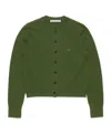 Acne Studios Buttoned Cardigan In Green