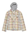 Acne Studios Checked Cotton Canvas Overshirt In Nude