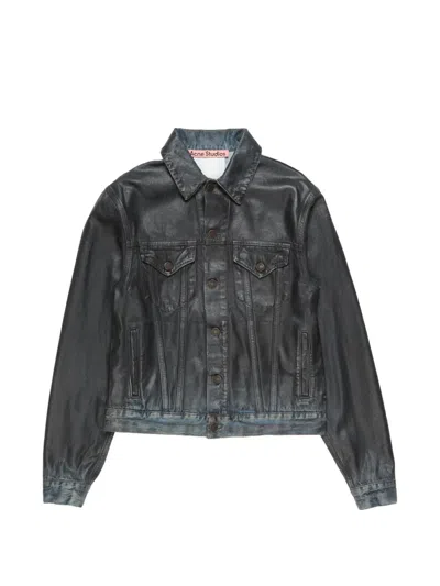 Acne Studios Buttoned Jacket In Black