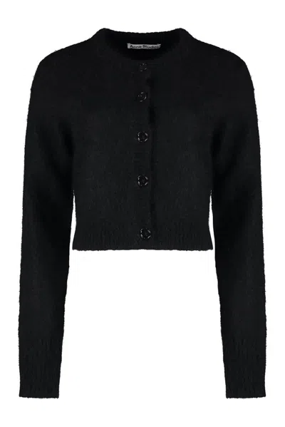 ACNE STUDIOS ACNE STUDIOS BUTTONED RIBBED KNIT CARDIGAN