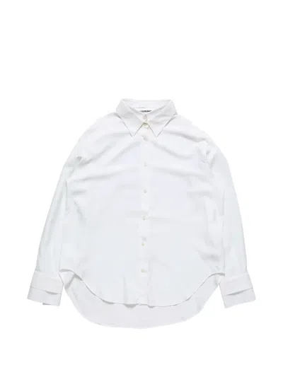 Acne Studios Layered-cuff Shirt In Gray