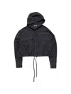 Acne Studios Button-up Wool Overshirt In Black