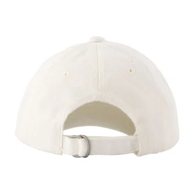 Acne Studios C40438-du7 Cotton Baseball Cap In White