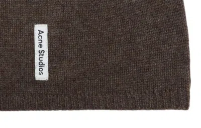 Acne Studios C40460-bzh Cashmere Fitted Beanie In Brown