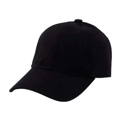 Acne Studios C40478-900 Cotton Baseball Cap In Black