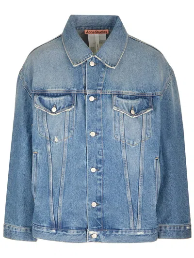 Acne Studios C90077 863-mid Blue Jackets Blue