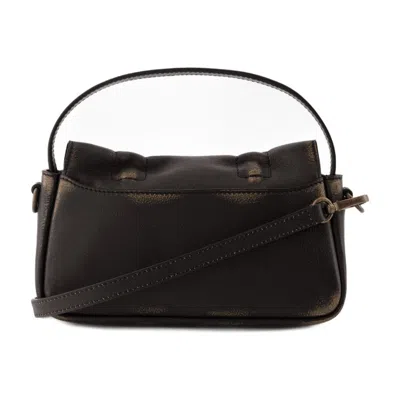 Acne Studios Calfskin Crossbody Bag In Brown