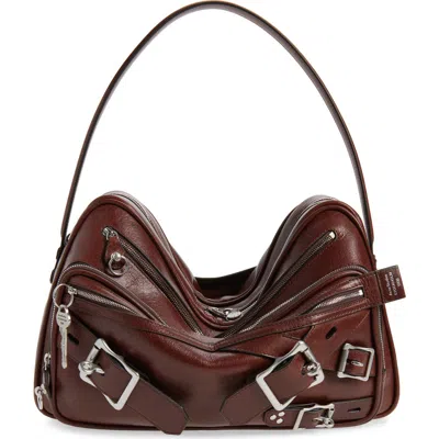 Acne Studios Camero Belts Camera Bag In Brown