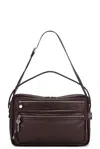 Acne Studios Womens Chocolate Brown Camero Camera Leather Shoulder Bag In Brown