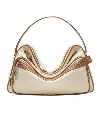 Acne Studios Camero Camera Canvas Bag In Brown