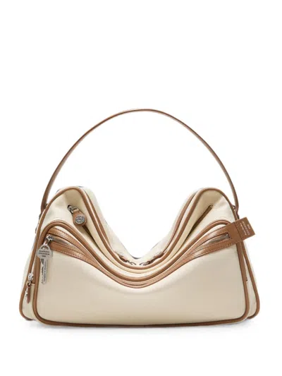 Acne Studios Camero Camera Canvas Shoulder Bag In Brown