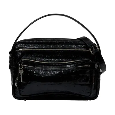 Acne Studios Camero Camera Shoulder Bag In Black