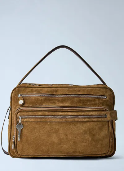 Acne Studios Camero Camera Shoulder Bag In Brown
