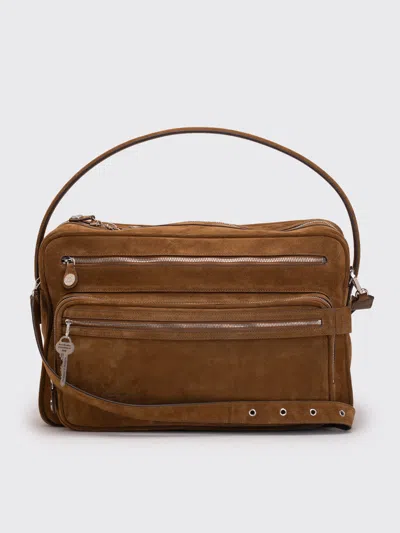 Acne Studios Camero Camera Suede V In Brown