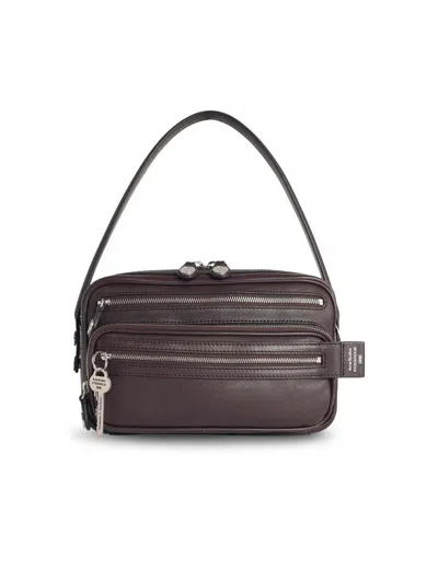 Acne Studios 'camero' Chocolate Leather Bag In Brown