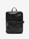 Acne Studios Leather Top-handle Backpack In Black