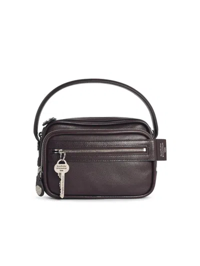 Acne Studios 'camero Kit' Chocolate Brown Leather Crossbody Bag Women