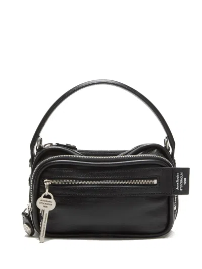 Acne Studios Camero Kit Leather Crossbody Bag In Black