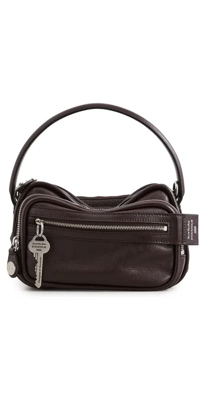 Acne Studios Camero Kit Crossbody Bag Chocolate Brown