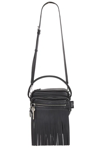 Acne Studios Camero Kit Fringe Bag In Black