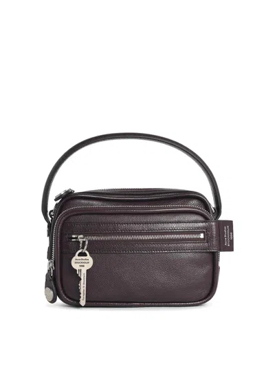 Acne Studios Camero Kit Leather Crossbody Bag In Brown